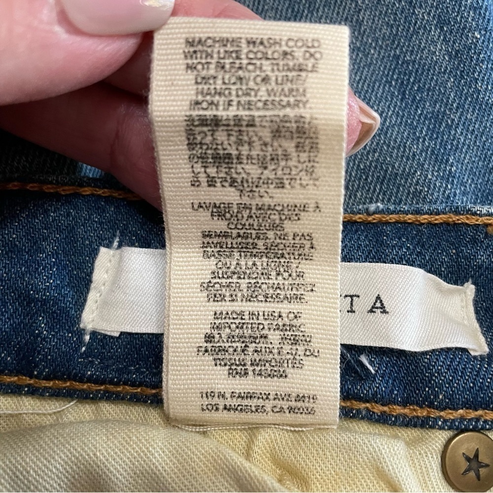 New the GREAT. the STRAIGHT A High Rise Button Fly Crop Women's Jean - Picture 9 of 10